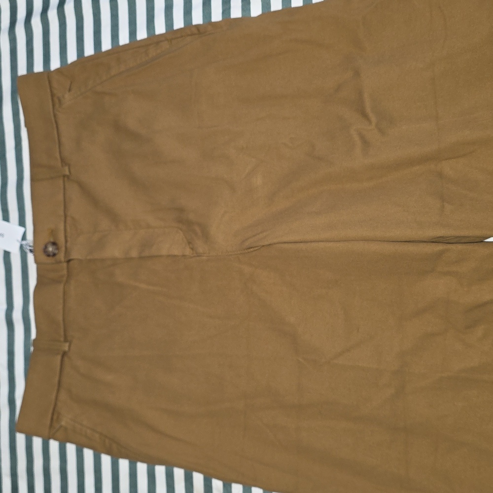 SPANXsupersmooth™ Stretch Twill Cropped Wide Leg Pant In Flax - Picture 5 of 11